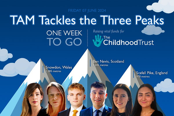 Just one week to go until we take on the National Three Peaks Challenge!